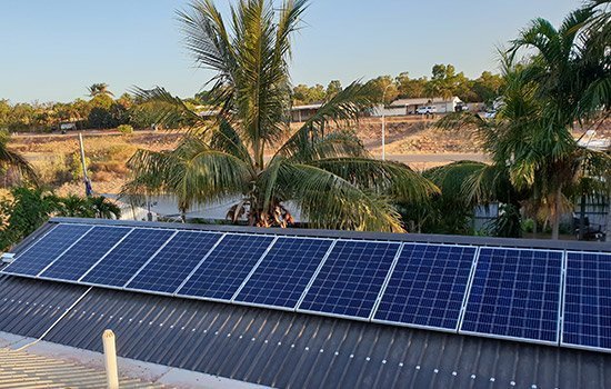 Solar Panel installation in the Pilbara region of Western Australia